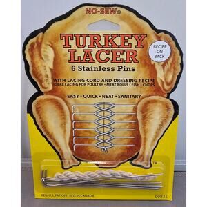 New No-Sew 00835 - Turkey Lacer - 6 Stainless Pins - by Heuck
